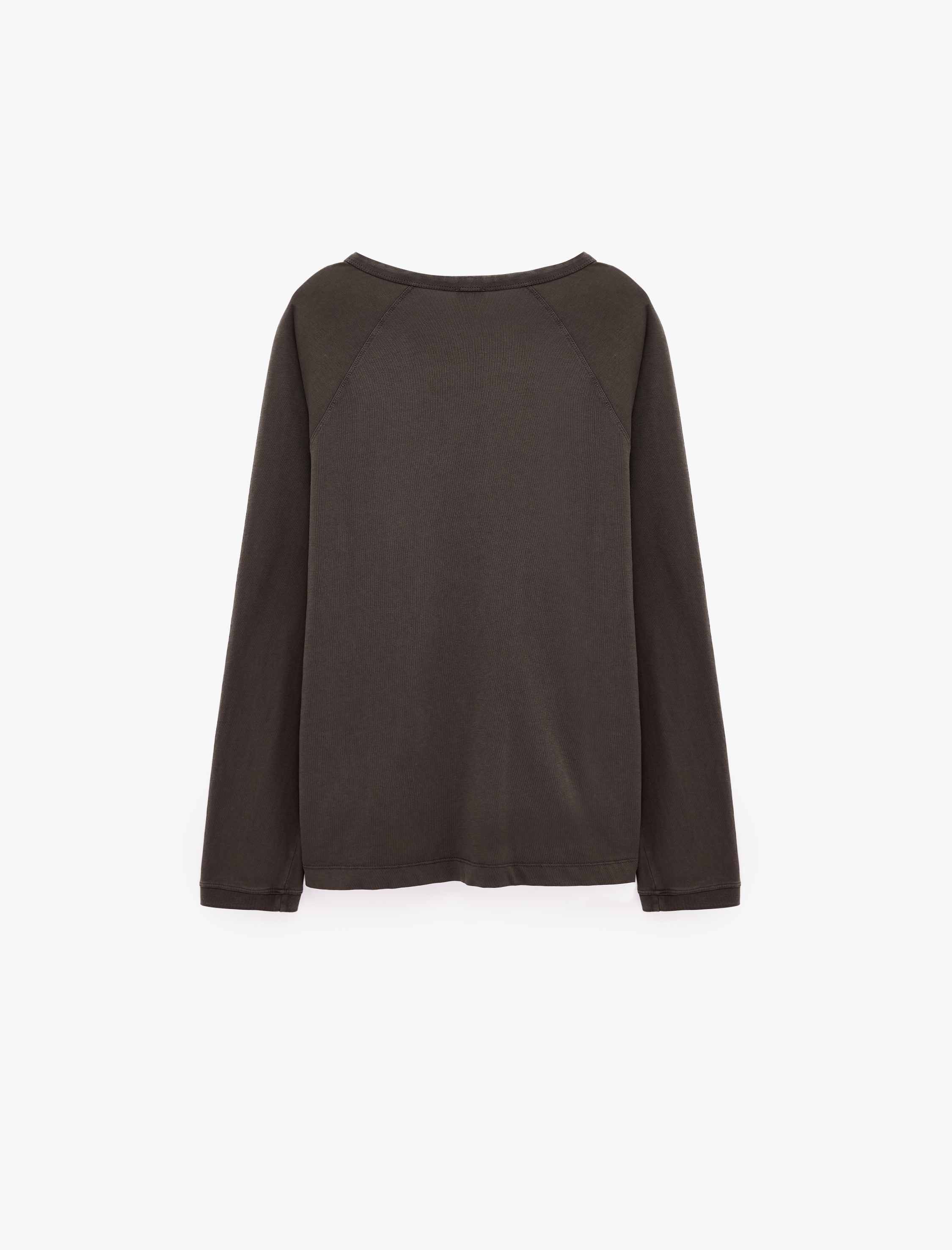   Pamuklu Uzun Reglan Kollu Düğmeli Oversize Henley Yaka Sweatshirt