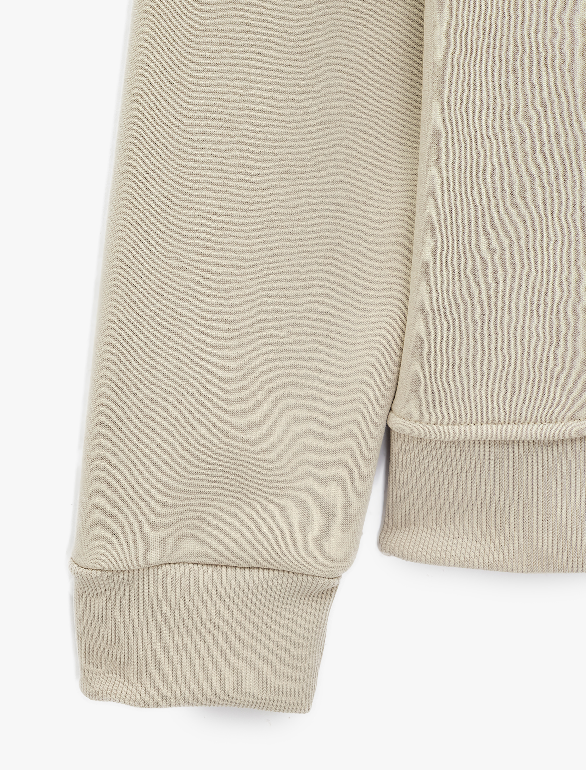   Üç İplik Şardonlu Uzun Kollu Bisiklet Yaka Baskılı Sweatshirt