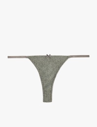 Kurdeleli Dokulu String Külot