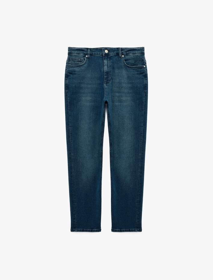  Normal Bel Cepli Pamuklu Tapered Jean Pantolon - Joe Jean