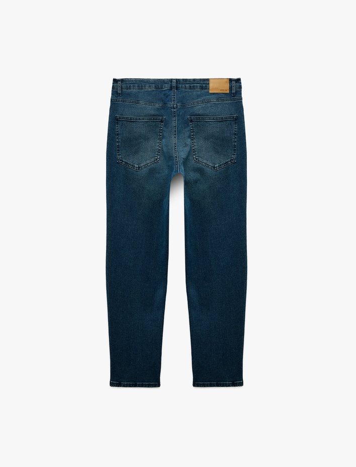  Normal Bel Cepli Pamuklu Tapered Jean Pantolon - Joe Jean