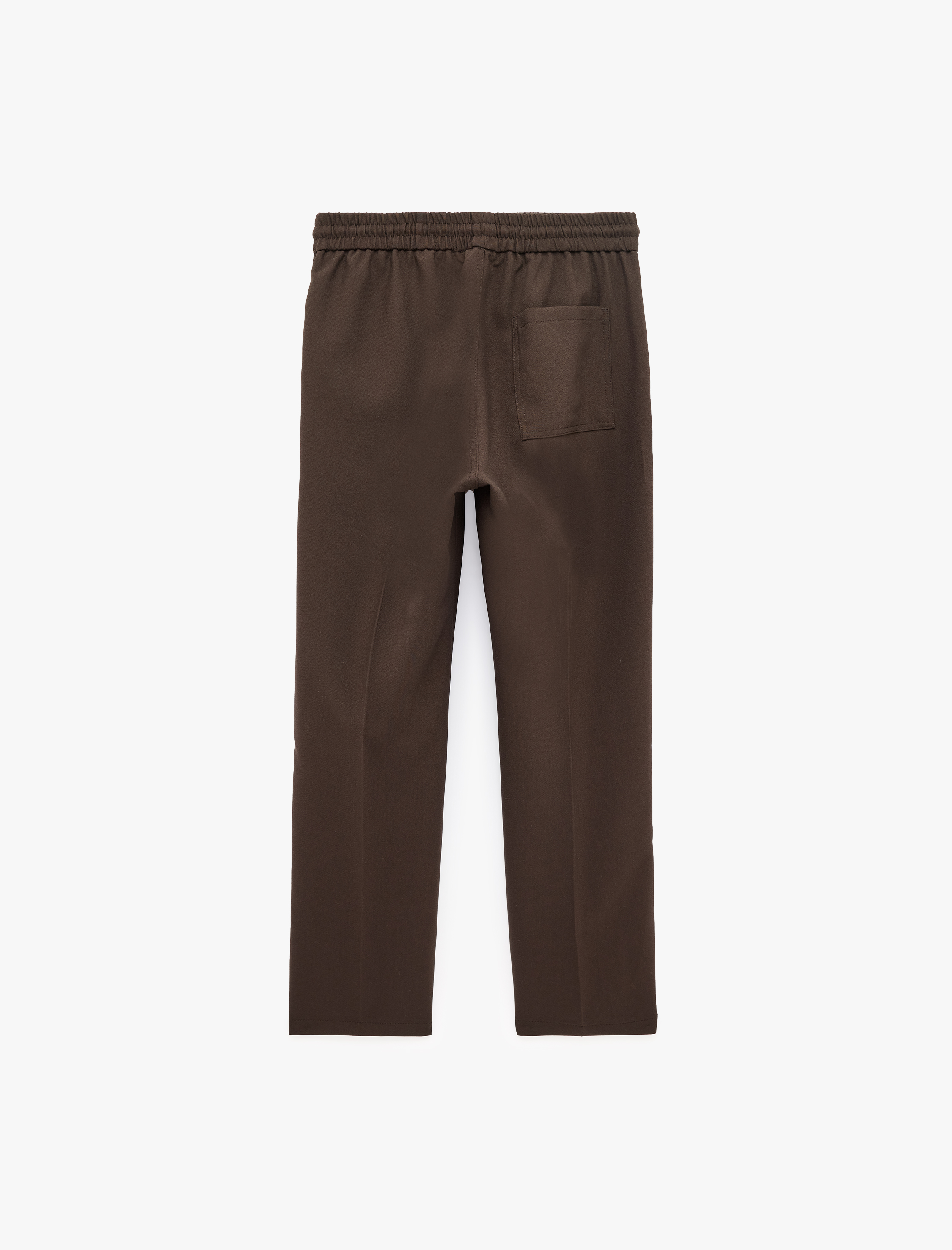   Regular Fit Cepli Beli Lastikli Bağcıklı Kumaş Pantolon
