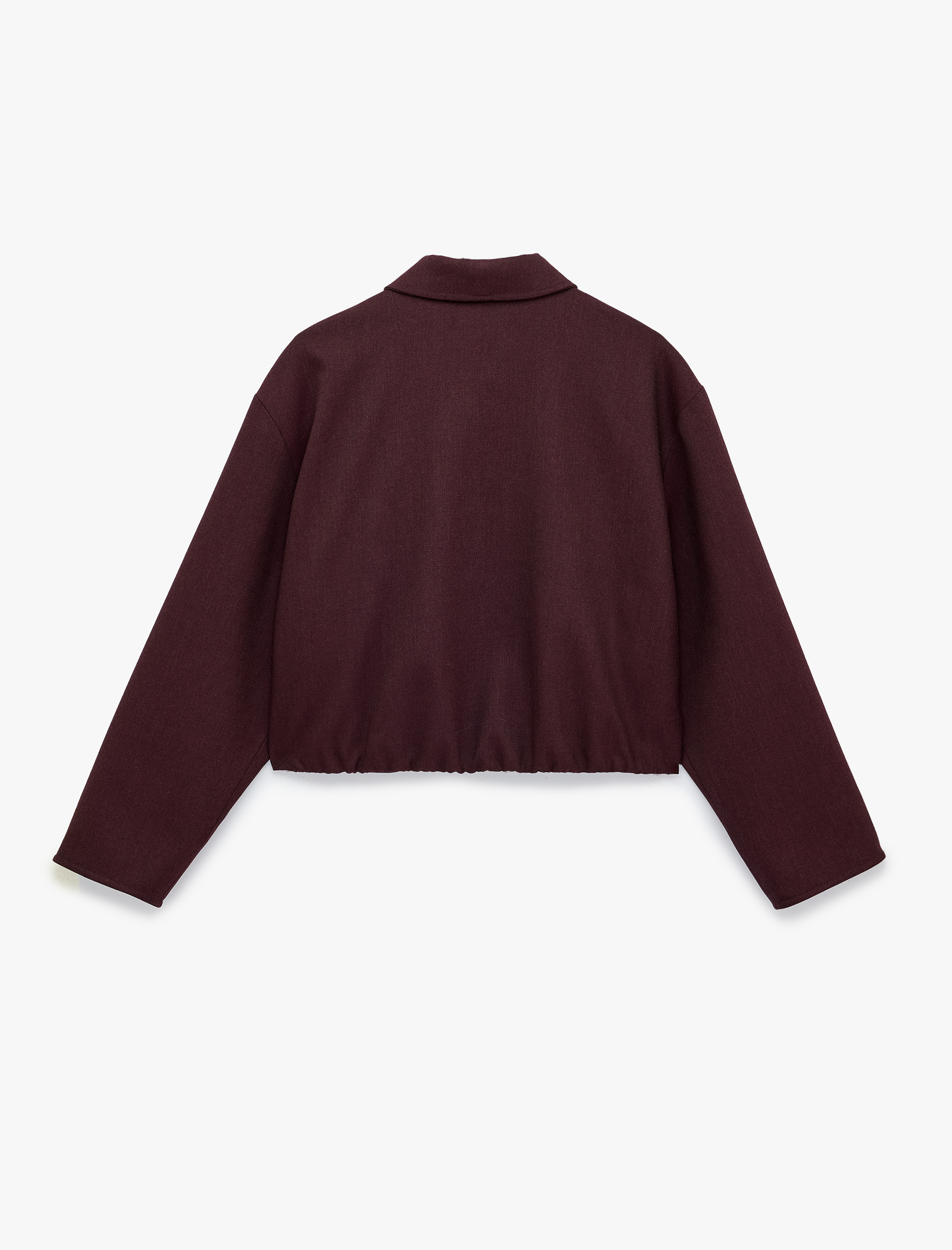   Koton X Selected by Şahika Ercümen - Pileli Kısa Bomber Ceket Fermuarlı Uzun Kollu