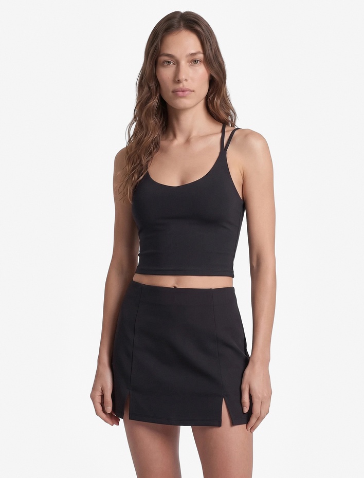  Slim Fit  Çapraz İp Askılı Sırt Detaylı Spor Atlet