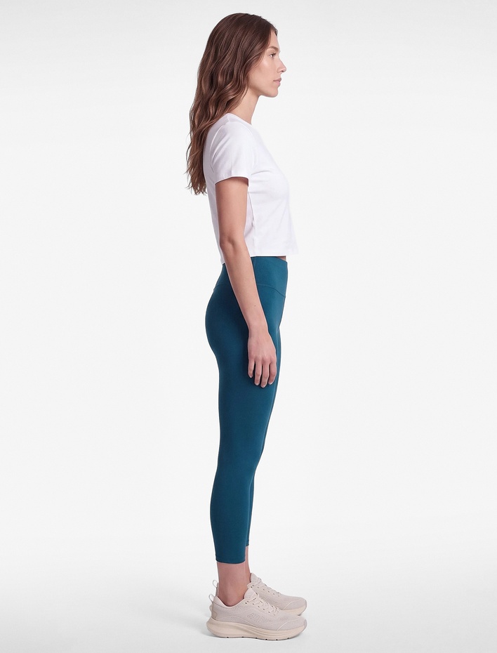  Yüksek Bel Slim Fit Dikiş Detaylı Spor Tayt