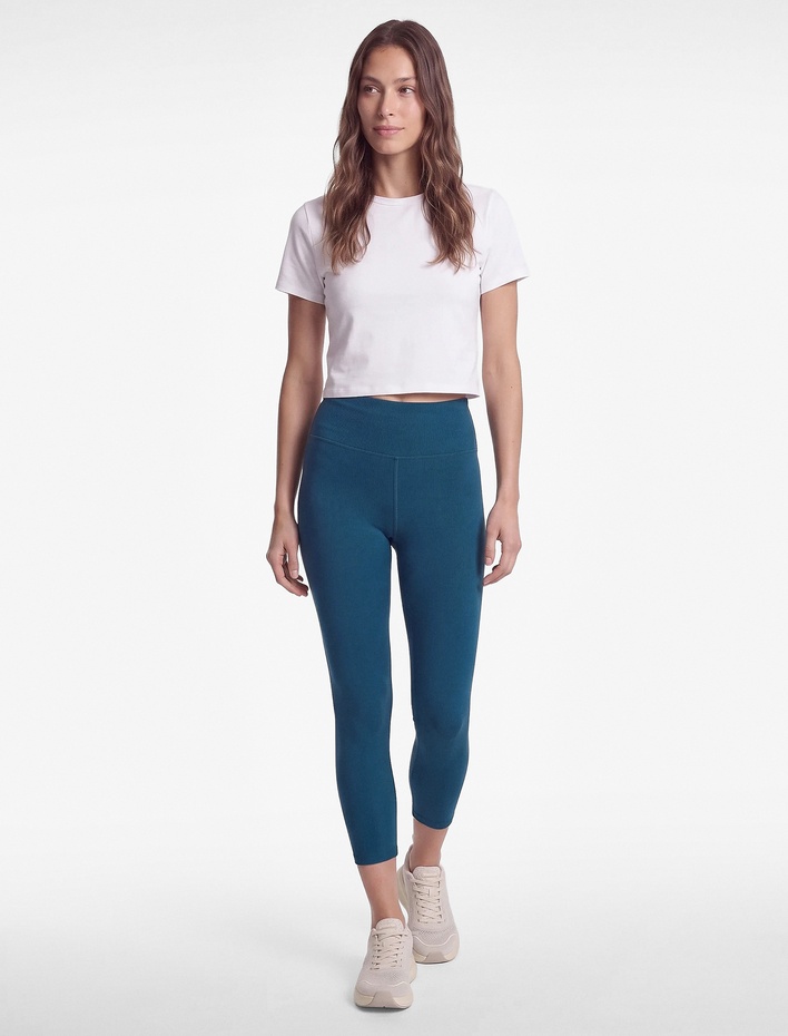  Yüksek Bel Slim Fit Dikiş Detaylı Spor Tayt