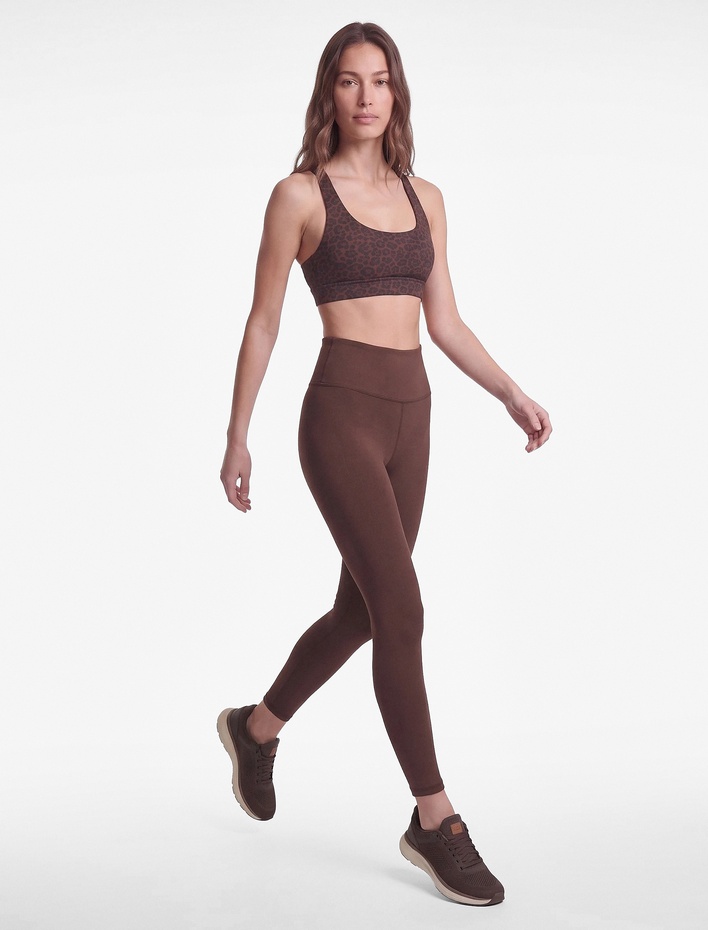  Slim Fit Kaplı U Yaka Leopar Desenli Sporcu Sütyeni