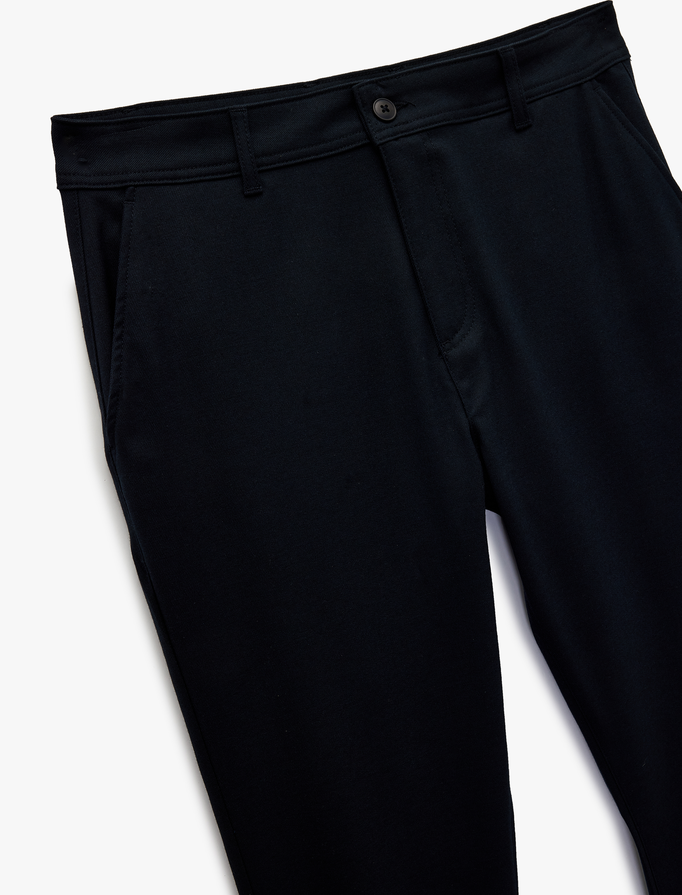   Viskon Cepli Slim Fit Pileli Kumaş Pantolon