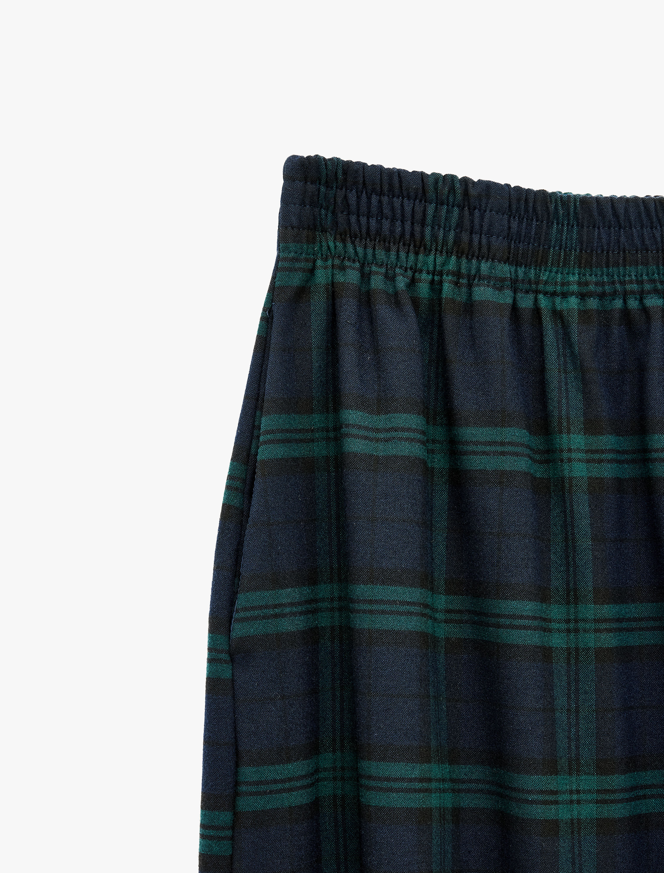   Normal Bel Regular Fit Cepli Ekoseli Beli Lastikli Jogger Pantolon