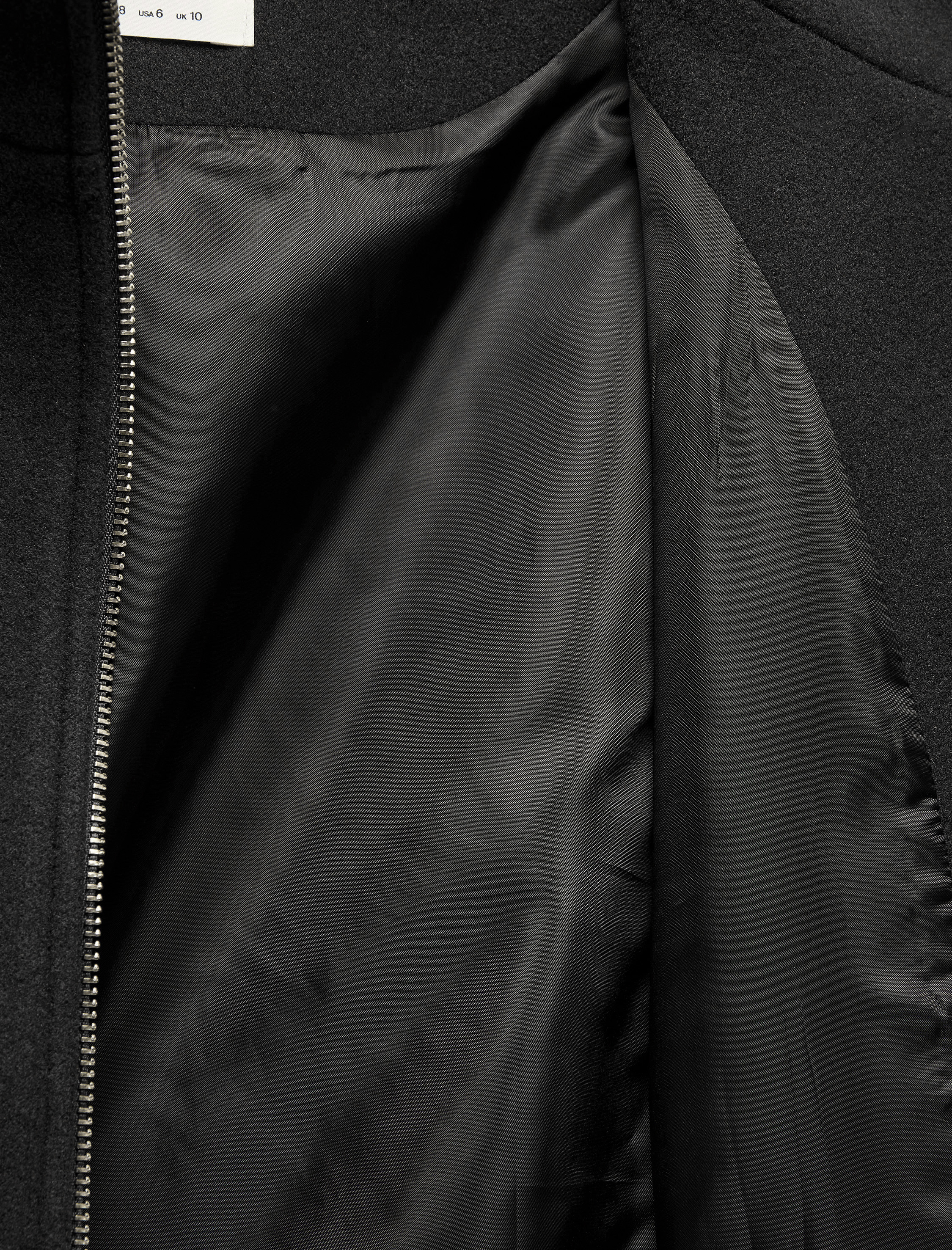   Koton X Selected by Şahika Ercümen -  Fermuarlı Uzun Kollu Kaşe Dik Yaka Bomber Ceket