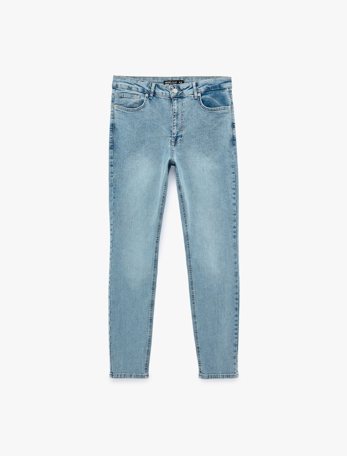  Pamuklu Normal Bel 5 Cepli Skinny Jean Pantolon - Michael Jean