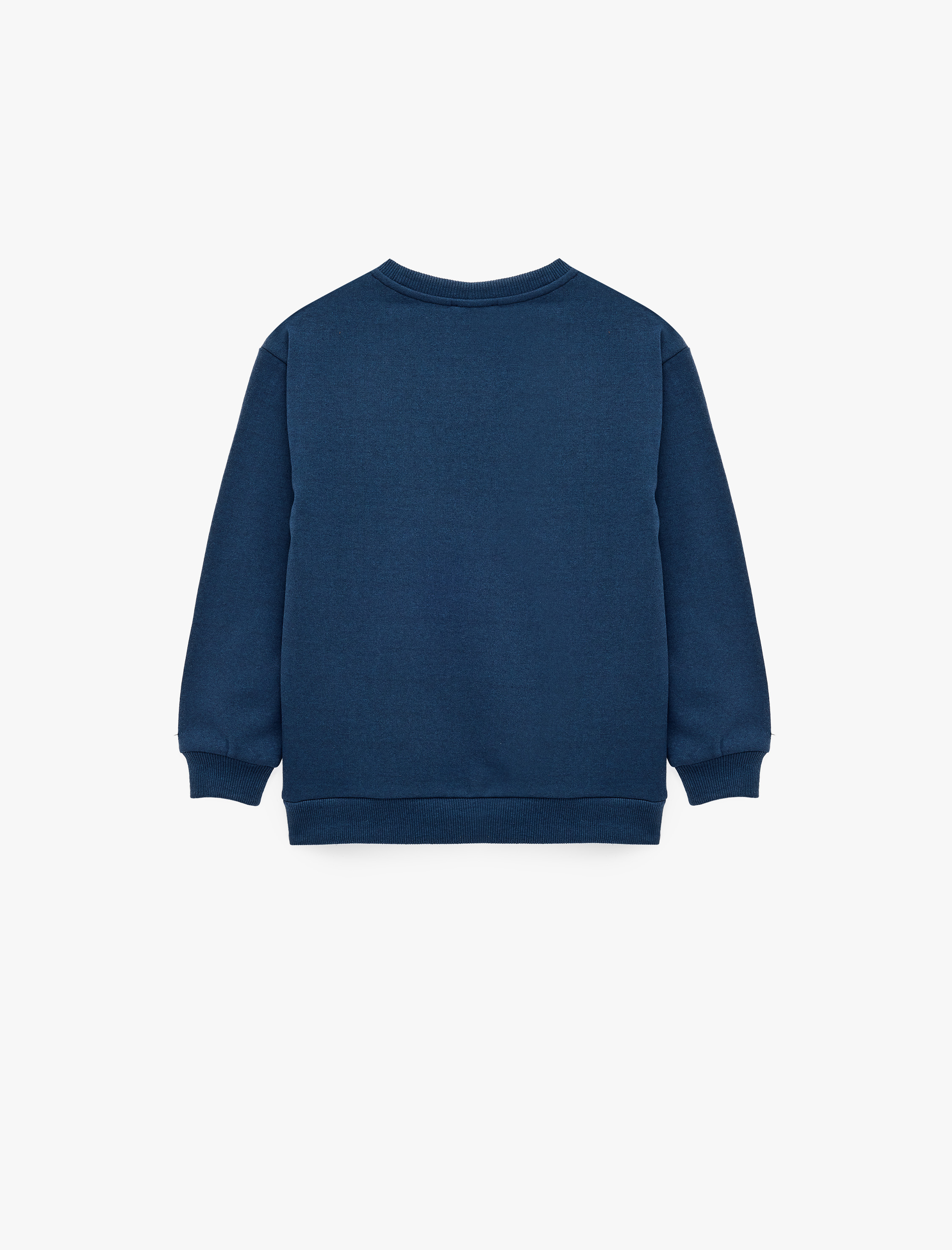  Erkek Çocuk Şardonlu Bisiklet Yaka Uzun Kollu Baskılı Sweatshirt