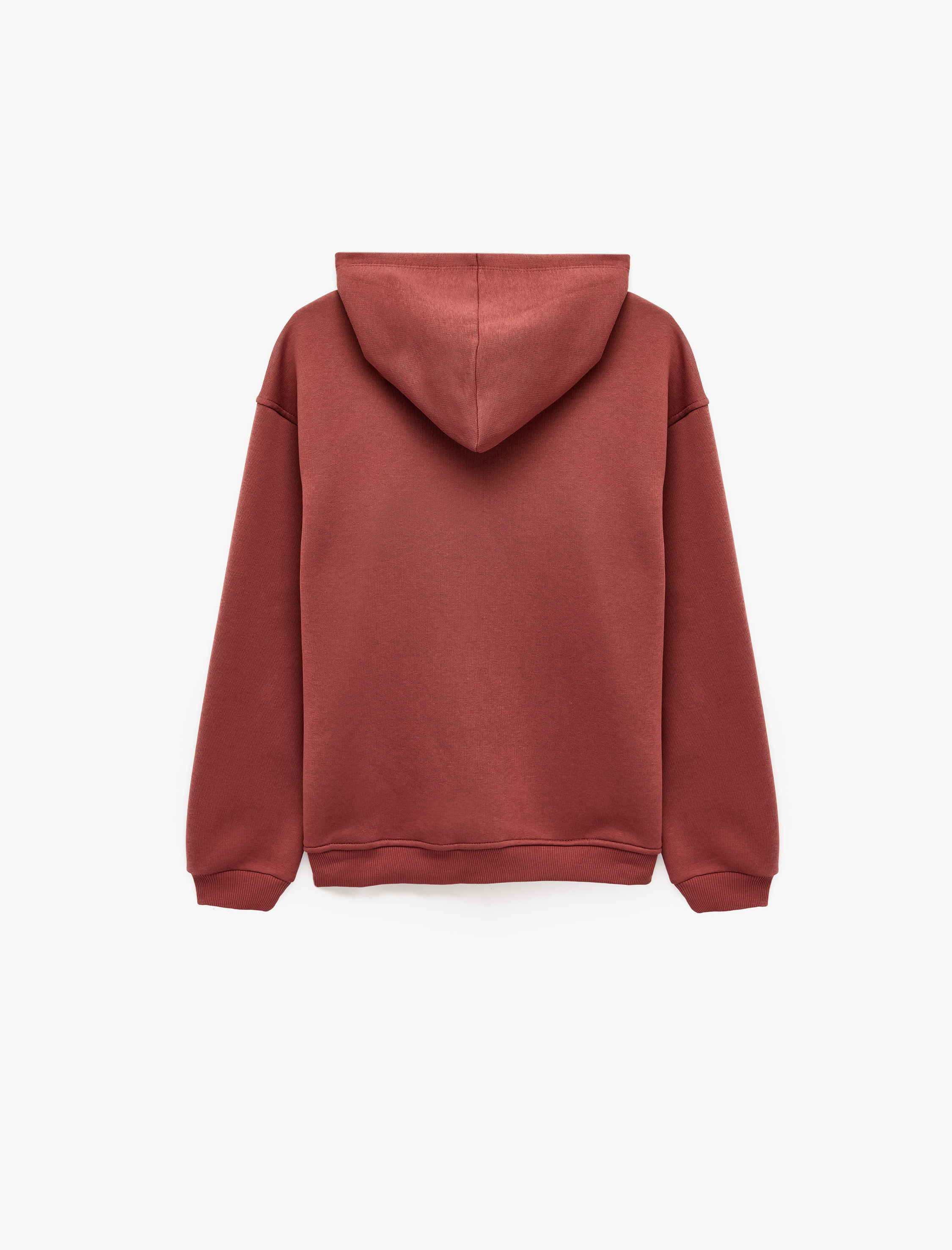  Erkek Çocuk Cepli Uzun Kollu Şardonlu Fermuarlı Kapşonlu Sweatshirt