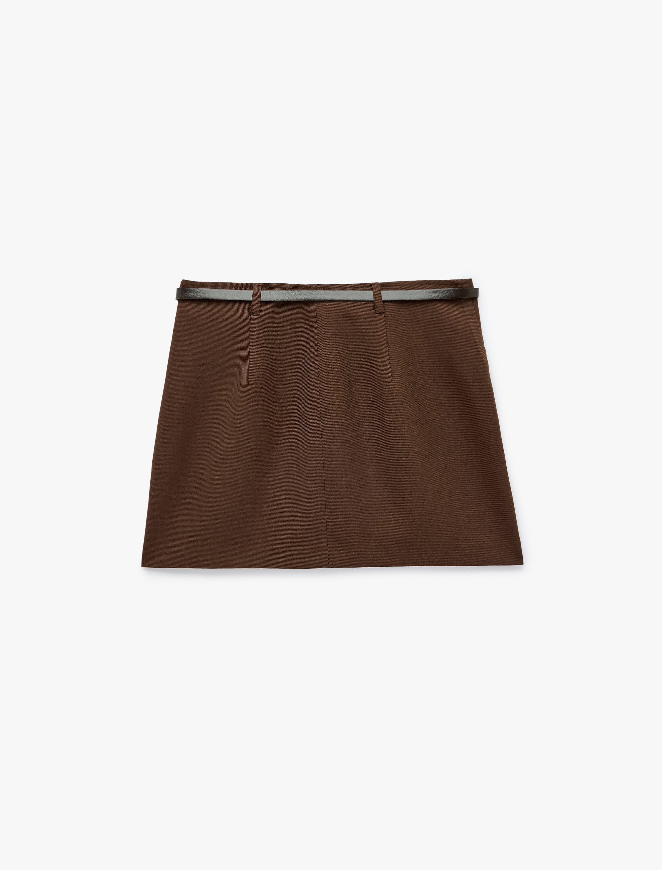   Koton X Selected by Şahika Ercümen - A Kesim Slim Kemerli Mini Etek