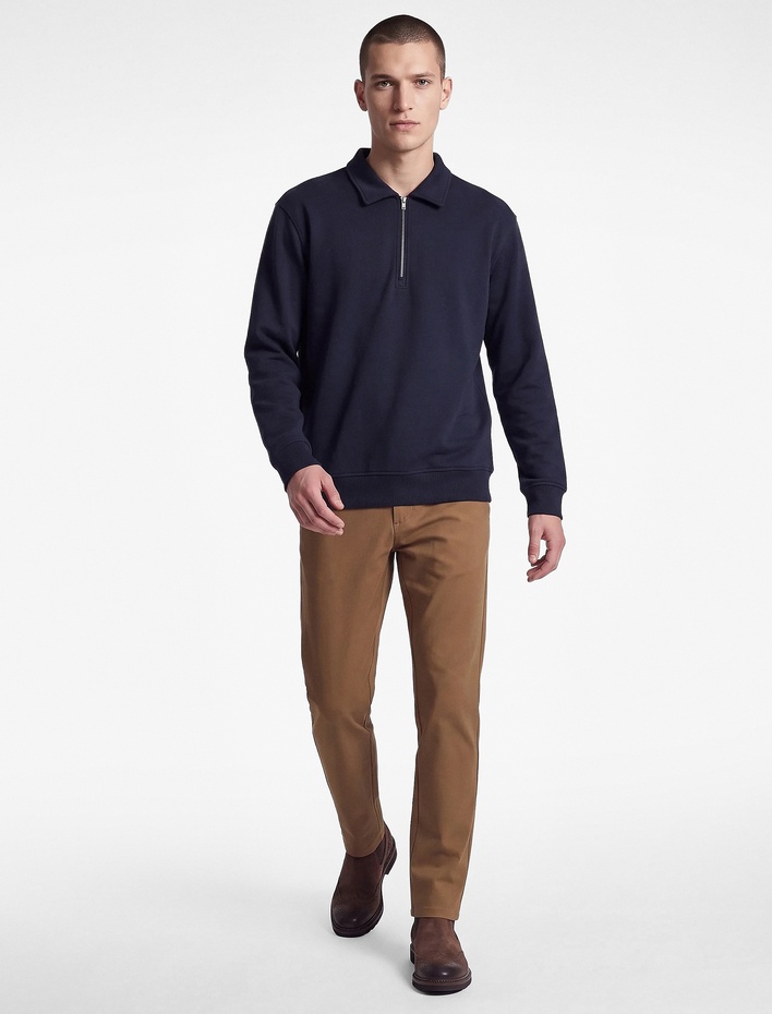  Regular Fit Uzun Kollu Yarım Fermuarlı Sweatshirt