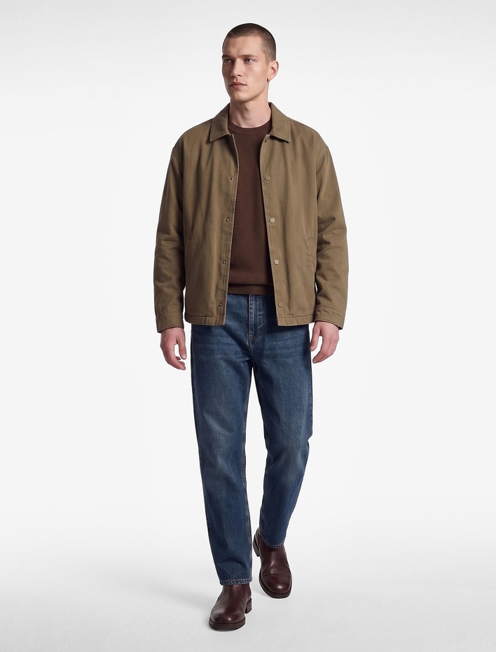  Cepli Normal Bel Pamuklu Vintage Straight Jean Pantolon