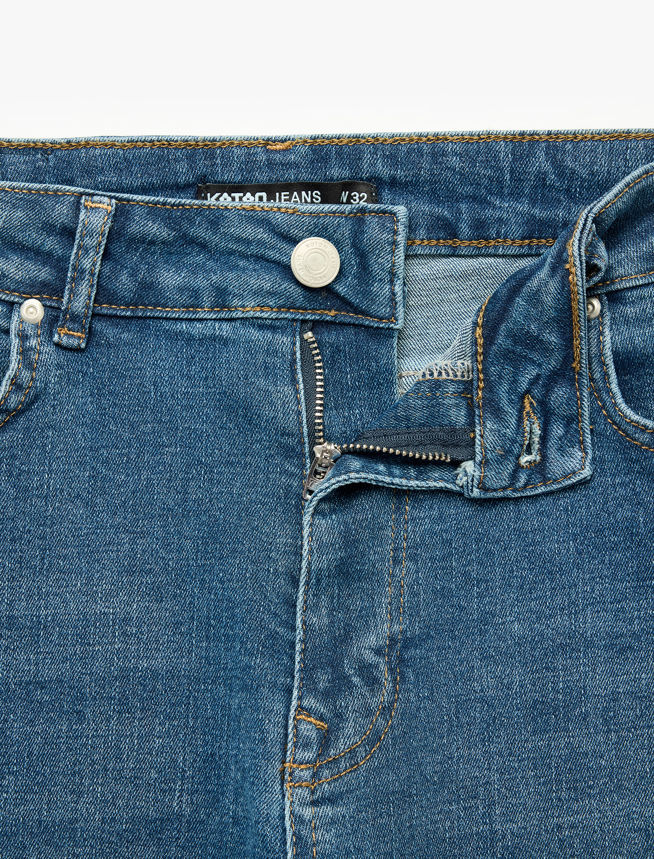   Normal Bel Pamuklu 5 Cepli Slim Fit Jean Pantolon - Brad Jean