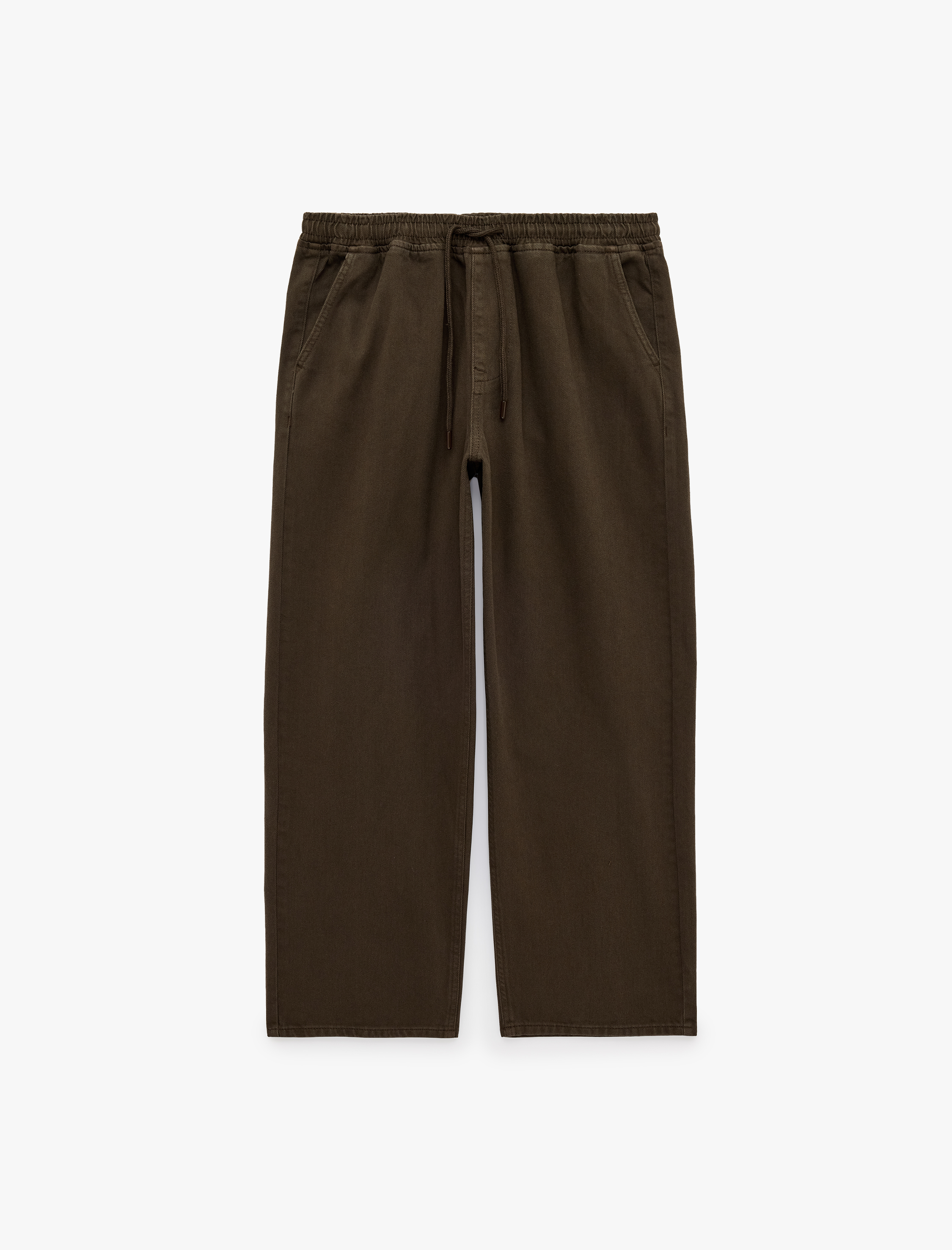   Pamuklu Beli Bağcıklı Cepli Jogger Jean Pantolon