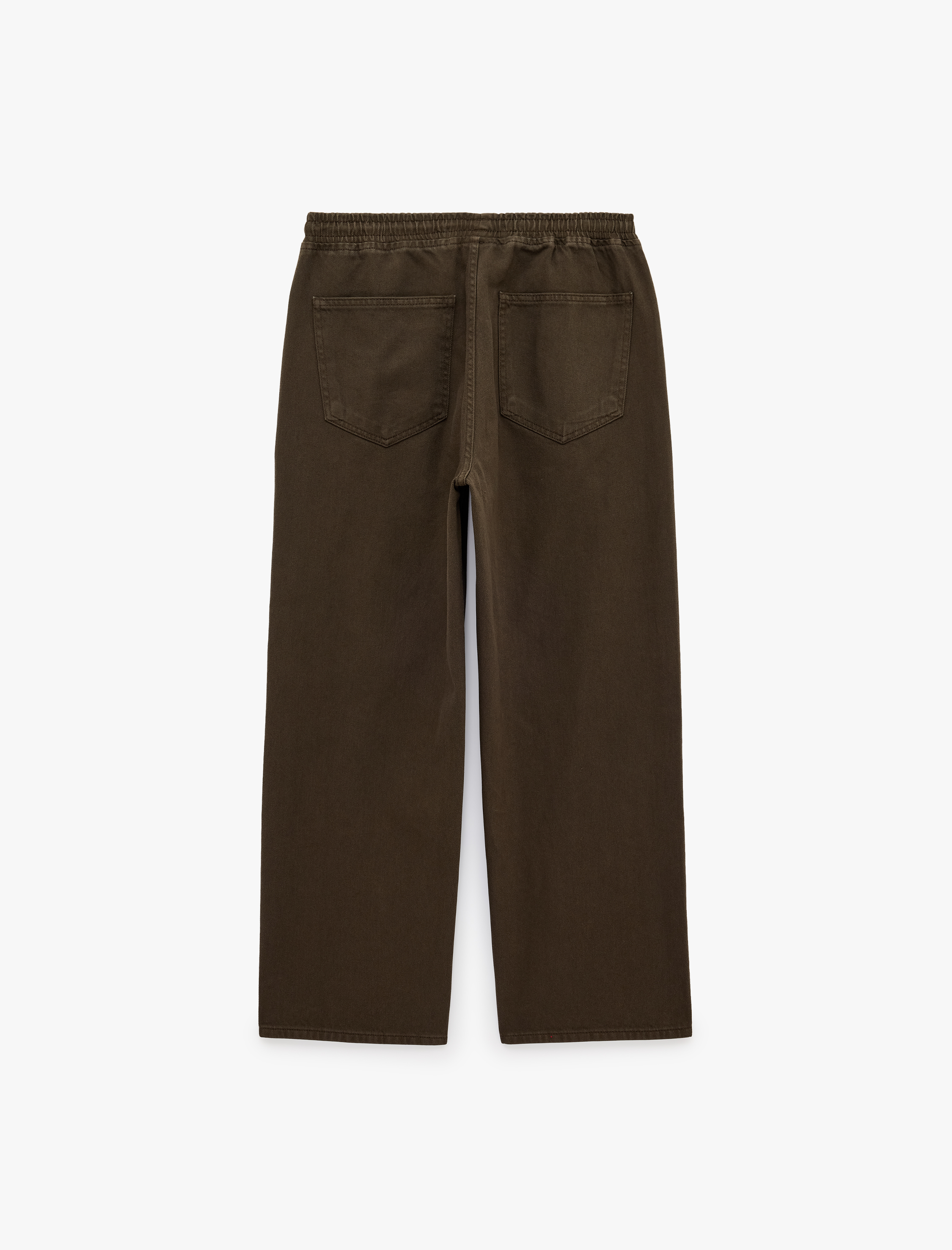   Pamuklu Beli Bağcıklı Cepli Jogger Jean Pantolon