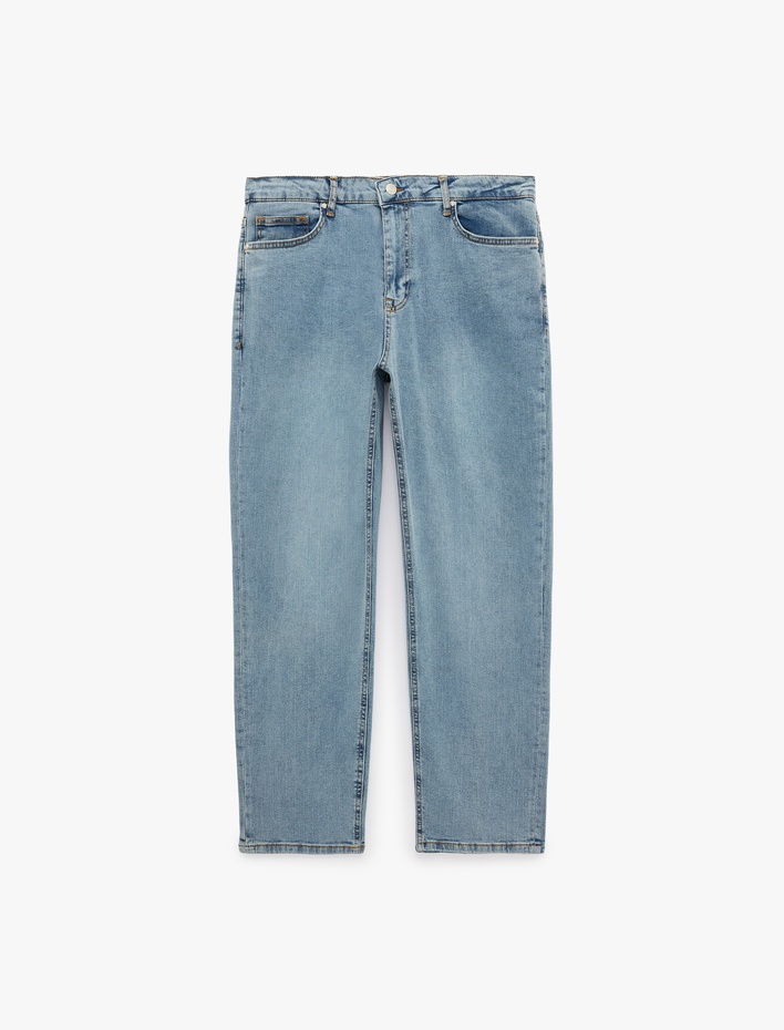  Normal Bel Cepli Pamuklu Tapered Jean Pantolon - Joe Jean