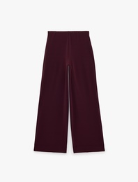 Beli Lastikli Uzun Geniş Paça Pantolon