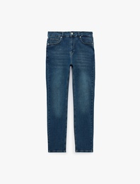 Normal Bel 5 Cepli Pamuklu Skinny Fit Jean Pantolon - Michael Jean