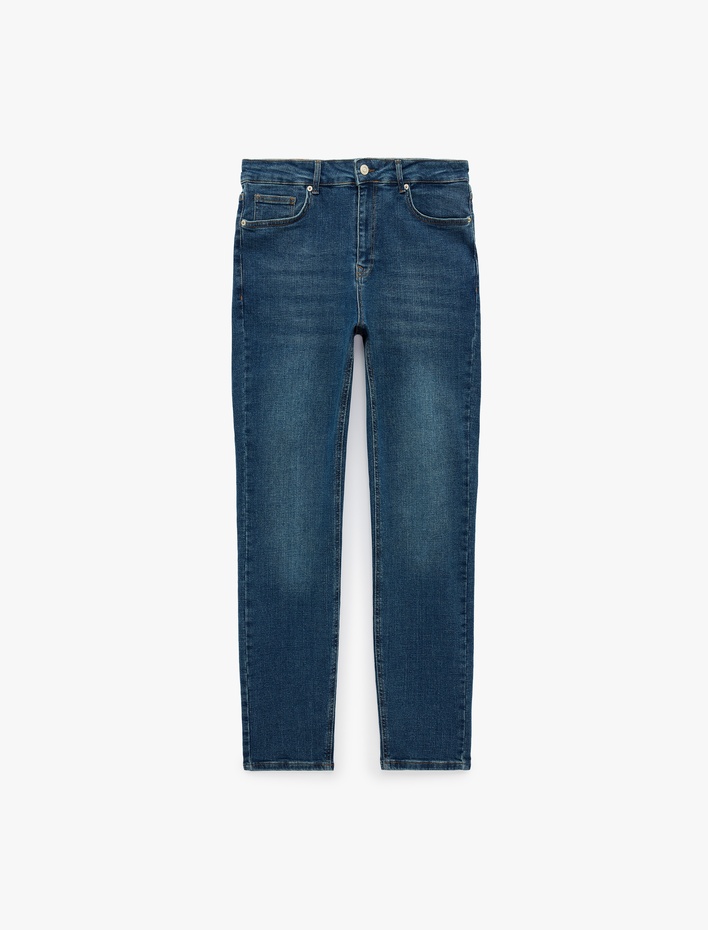  Normal Bel 5 Cepli Pamuklu Skinny Fit Jean Pantolon - Michael Jean