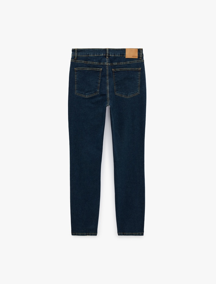  Pamuklu Normal Bel 5 Cepli Skinny Jean Pantolon - Michael Jean