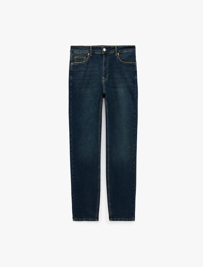  Pamuklu Normal Bel 5 Cepli Skinny Jean Pantolon - Michael Jean