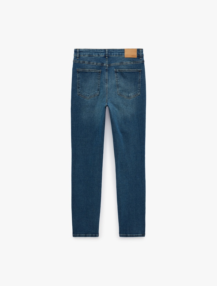  Normal Bel 5 Cepli Pamuklu Skinny Fit Jean Pantolon - Michael Jean