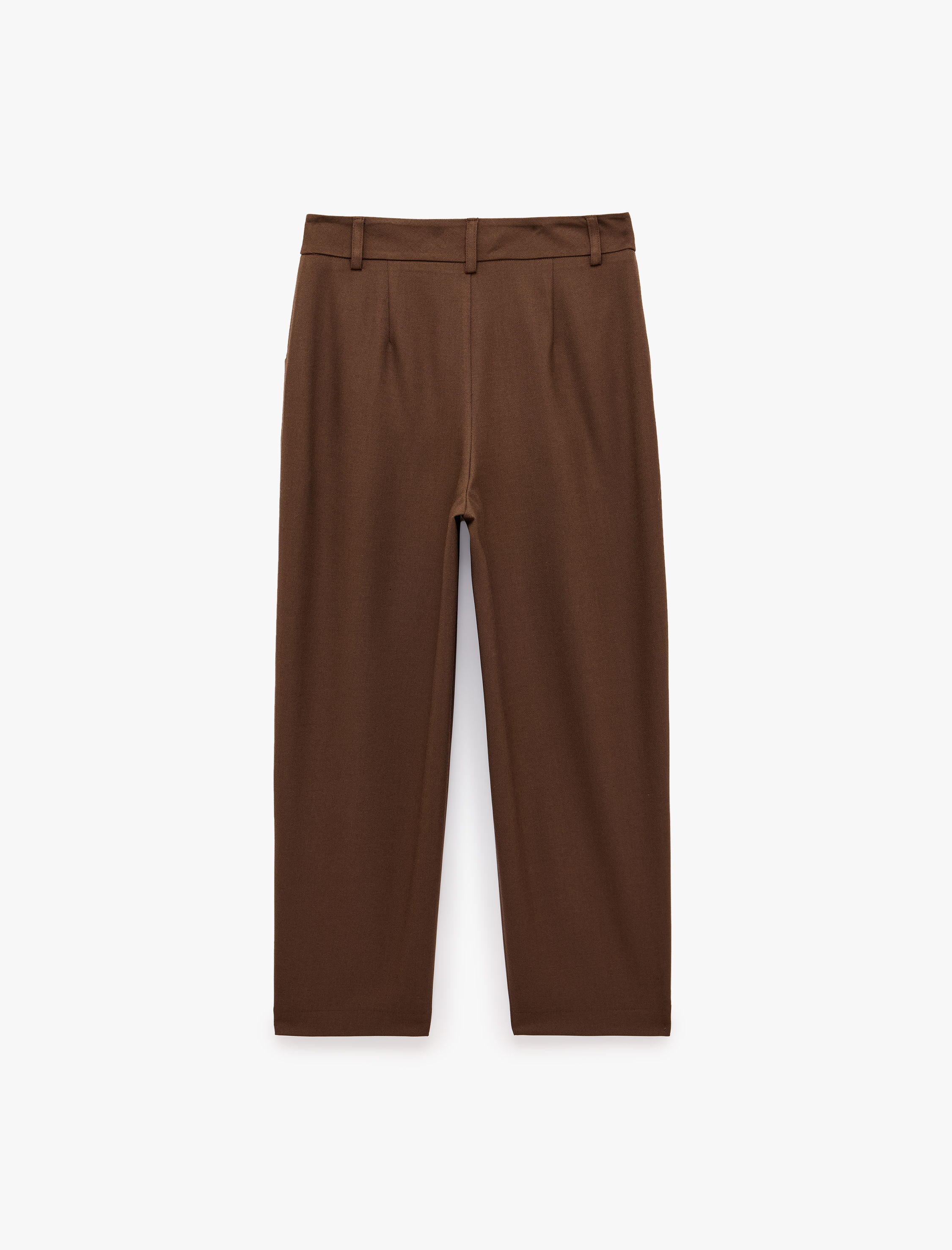   Koton X Selected by Şahika Ercümen - Cepli Havuç Kesim Pileli Kumaş Pantolon