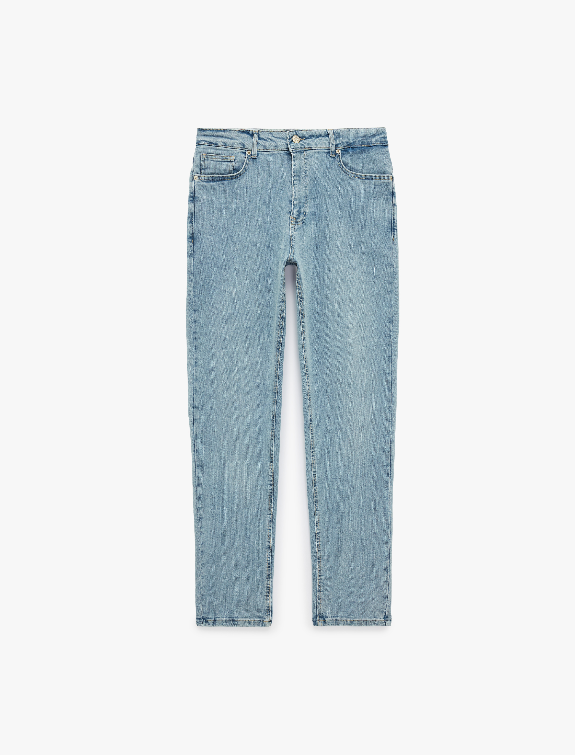   Pamuklu Normal Bel 5 Cepli Slim Fit Jean Pantolon - Brad Jean