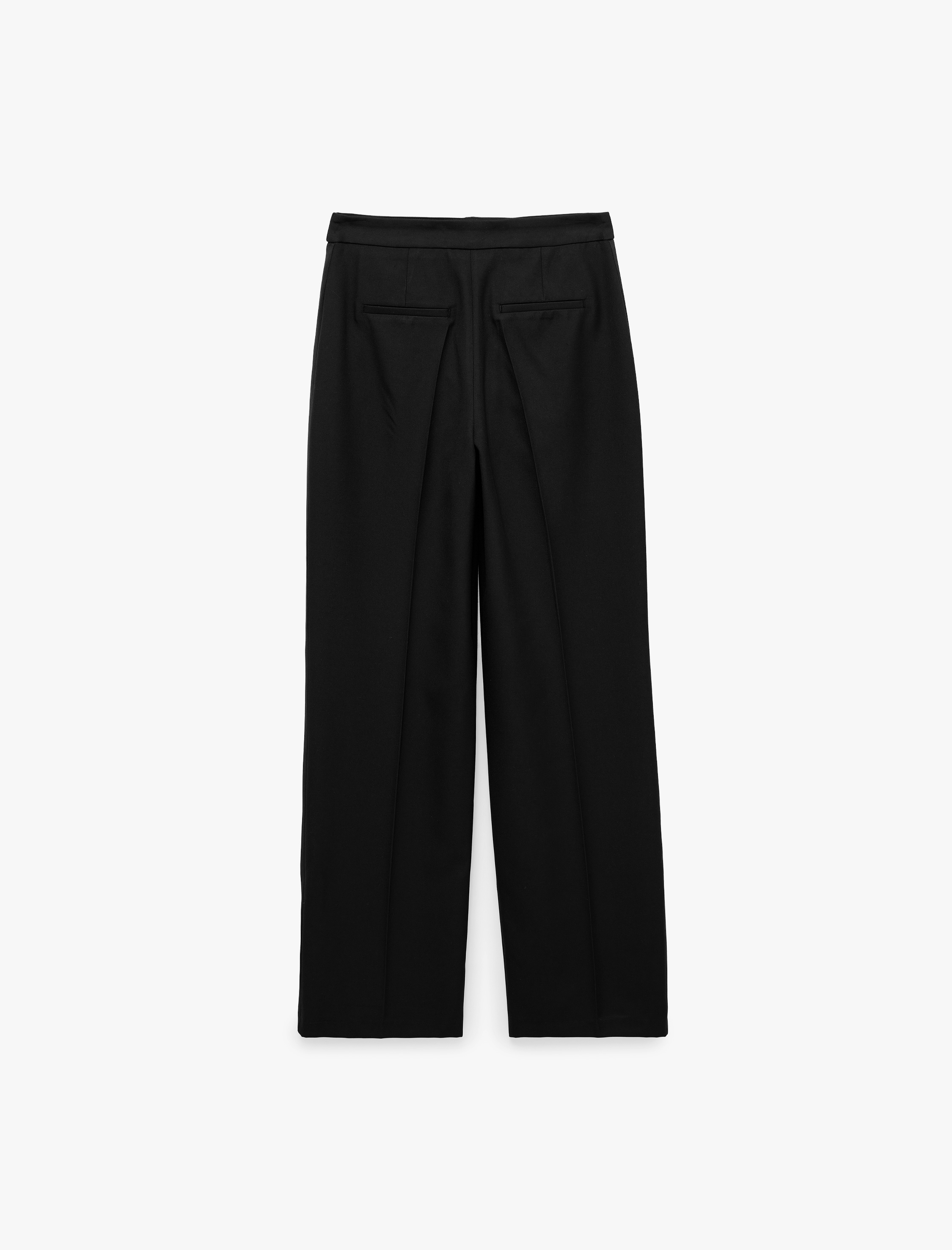   Normal Bel Regular Fit Düz Kesim Cepli Kumaş Pantolon