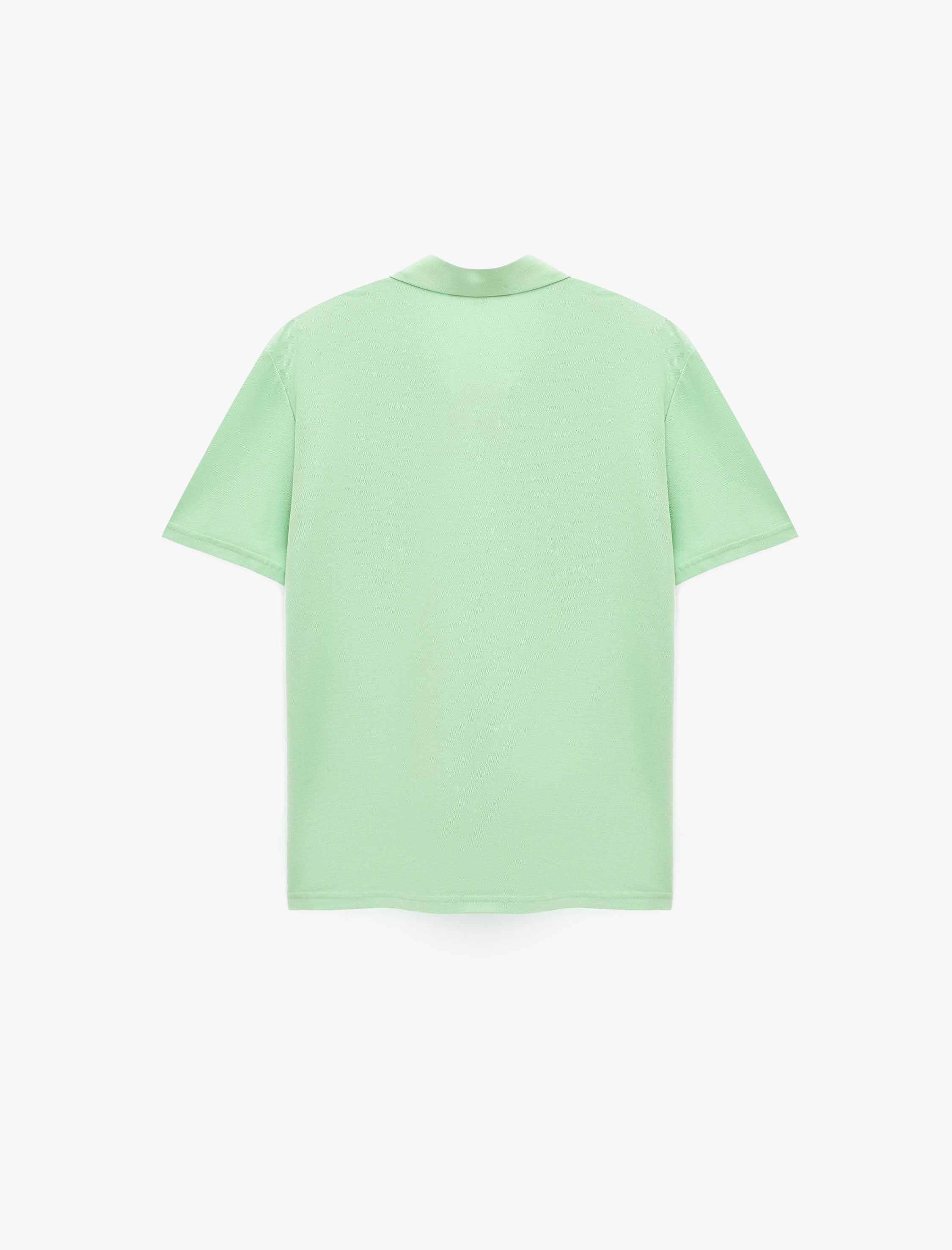   Pamuklu Pike Kumaş Regular Fit Kısa Kollu Polo Yaka Tişört