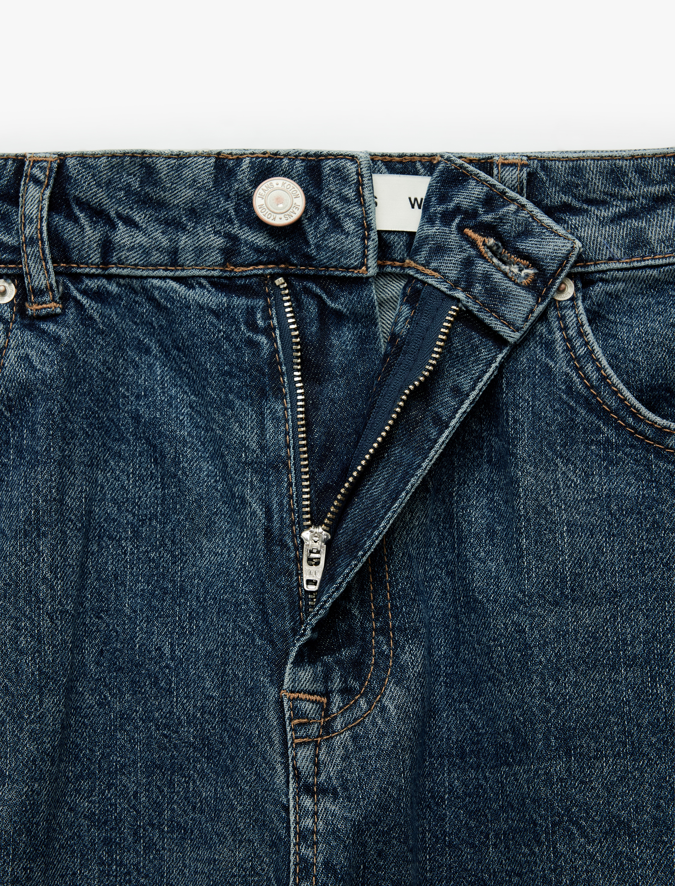   Cepli Regular Fit Pamuklu Bilek Boy Tapered Denim Pantolon - Tapered Jeans