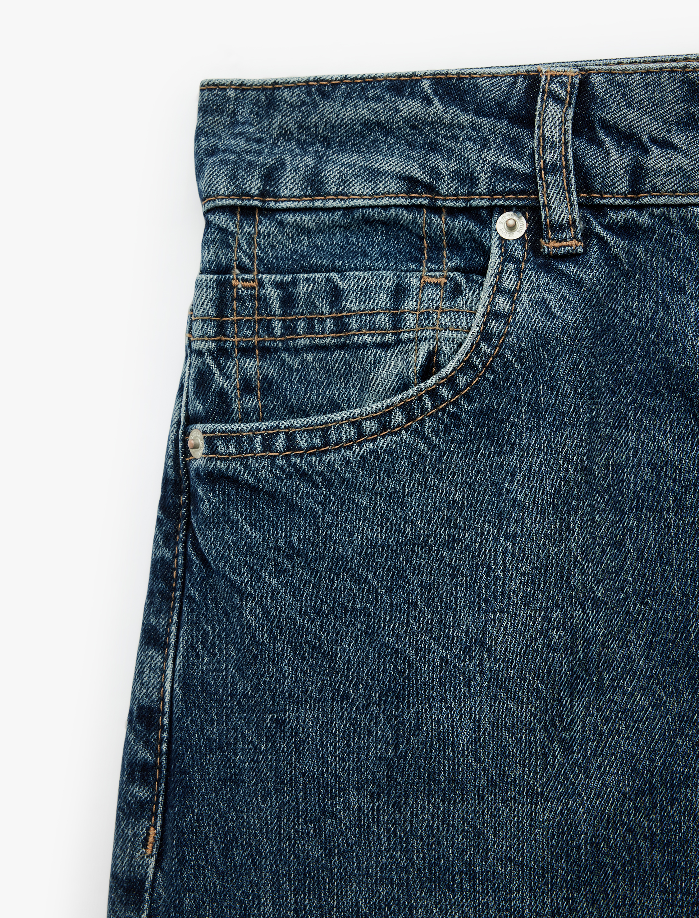   Cepli Regular Fit Pamuklu Bilek Boy Tapered Denim Pantolon - Tapered Jeans