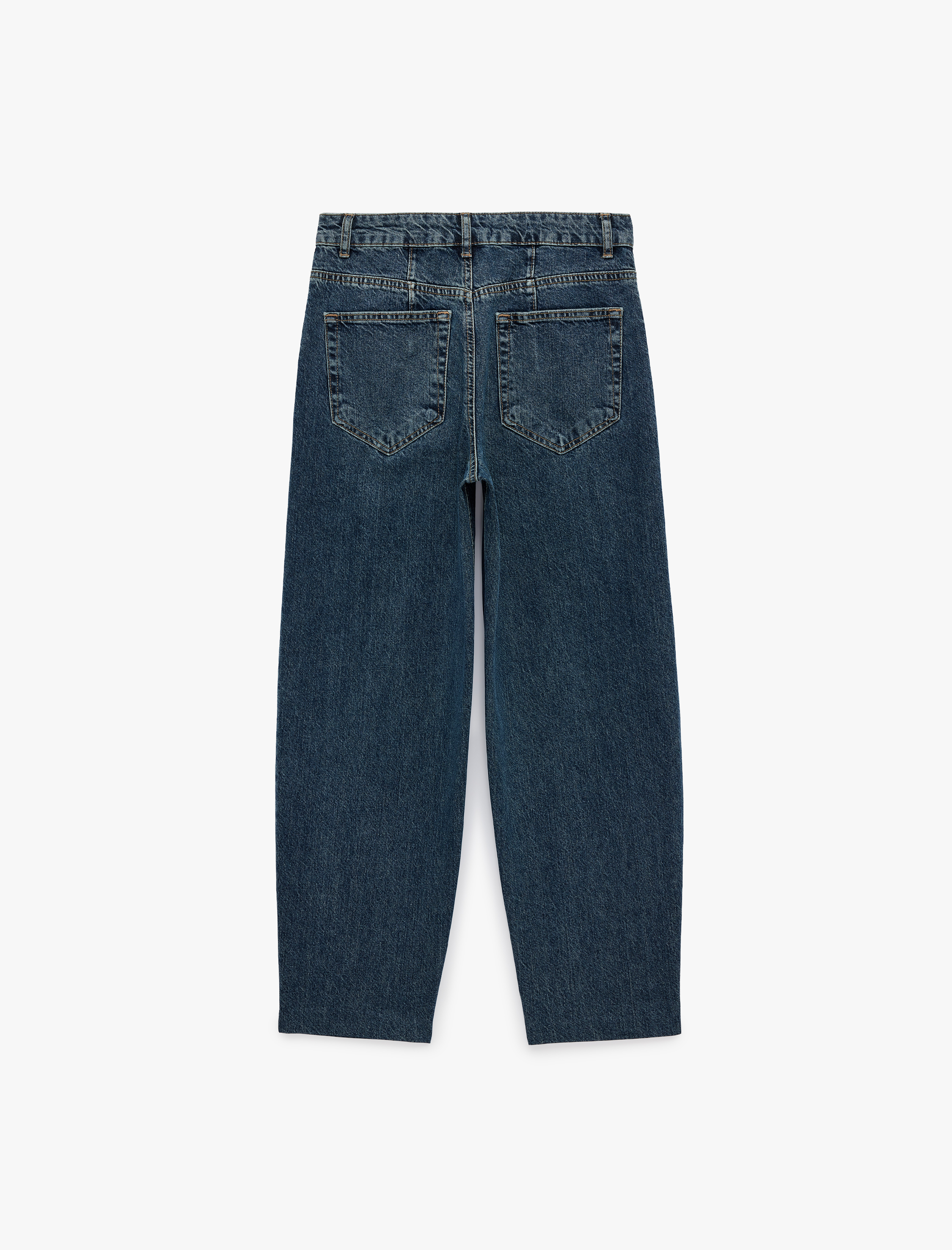   Cepli Regular Fit Pamuklu Bilek Boy Tapered Denim Pantolon - Tapered Jeans
