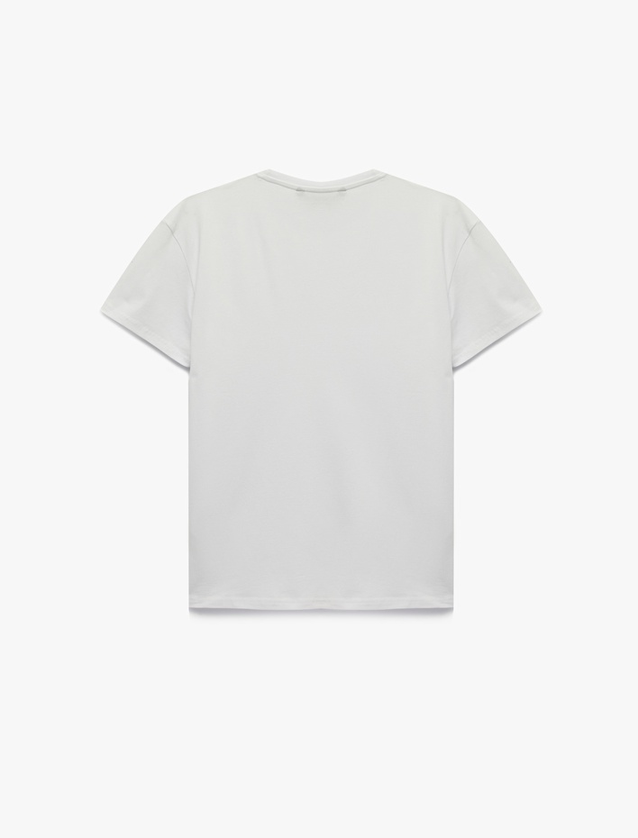  Kısa Kollu Bisiklet Yaka Basic Slim Fit Tişört