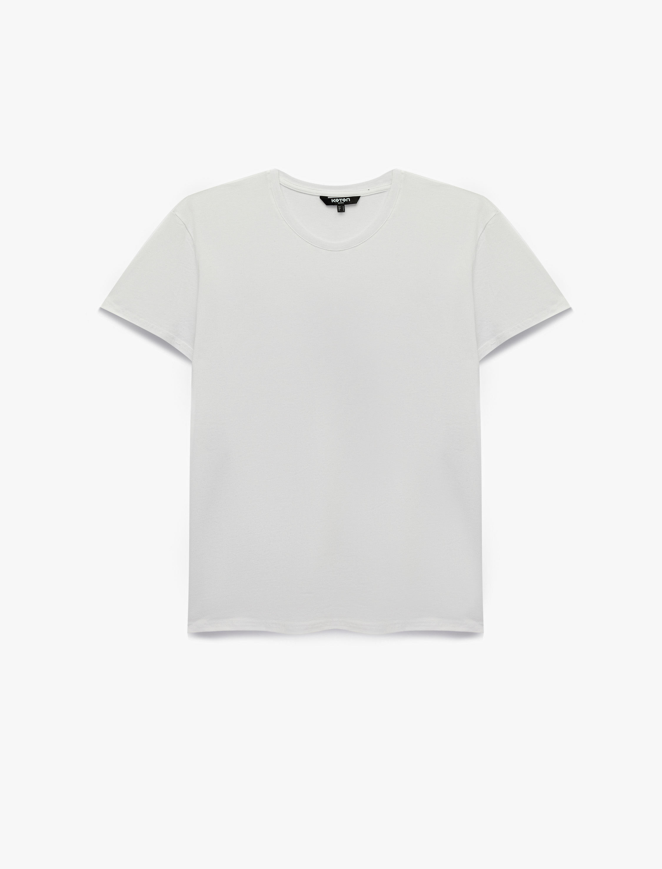   Kısa Kollu Bisiklet Yaka Basic Slim Fit Tişört