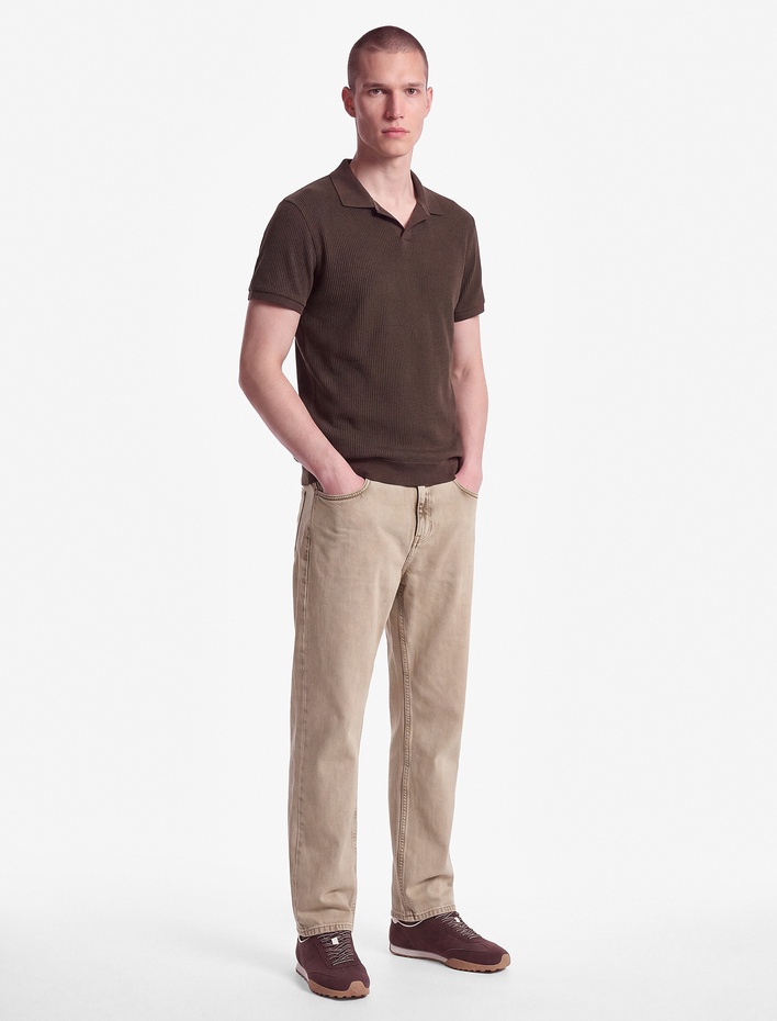  Regular Fit Kısa Kollu Pamuklu Polo Yaka Tişört