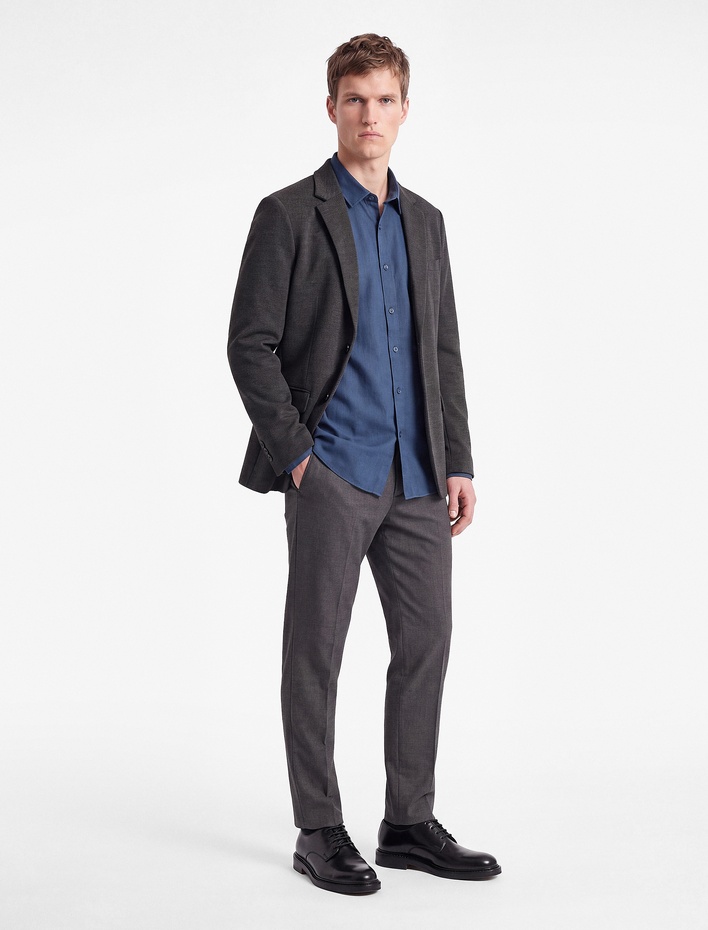  Viskon Cepli Slim Fit Pileli Kumaş Pantolon