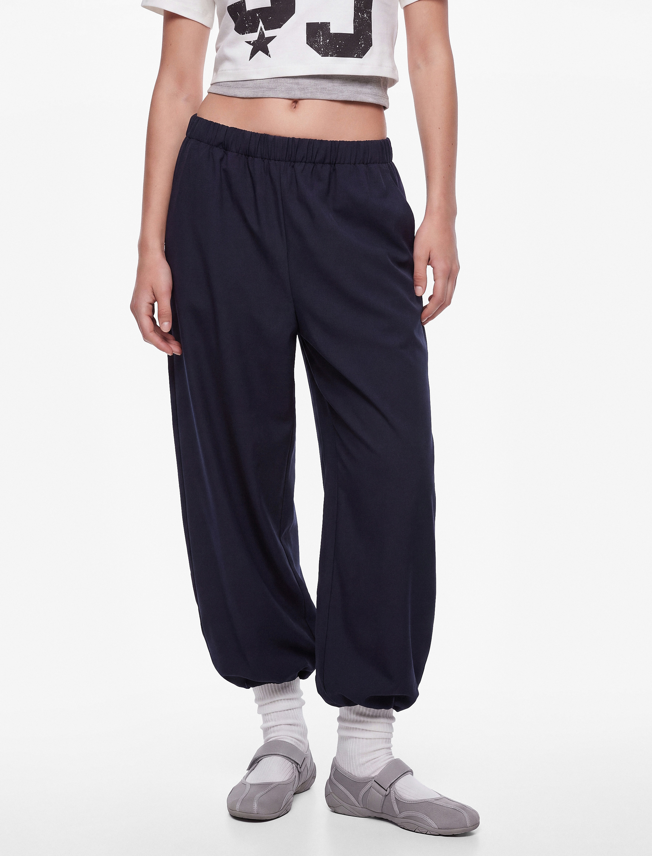   Beli Lastikli Cepli Bol Kesim Harem Pantolon