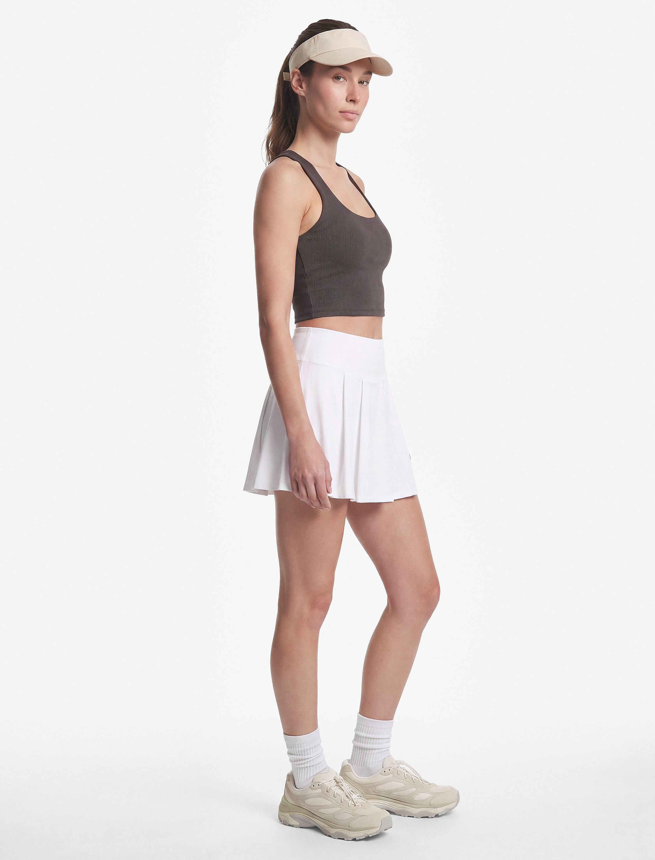   Slim Fit Kaplı U Yaka Kolsuz Sporcu Sütyeni