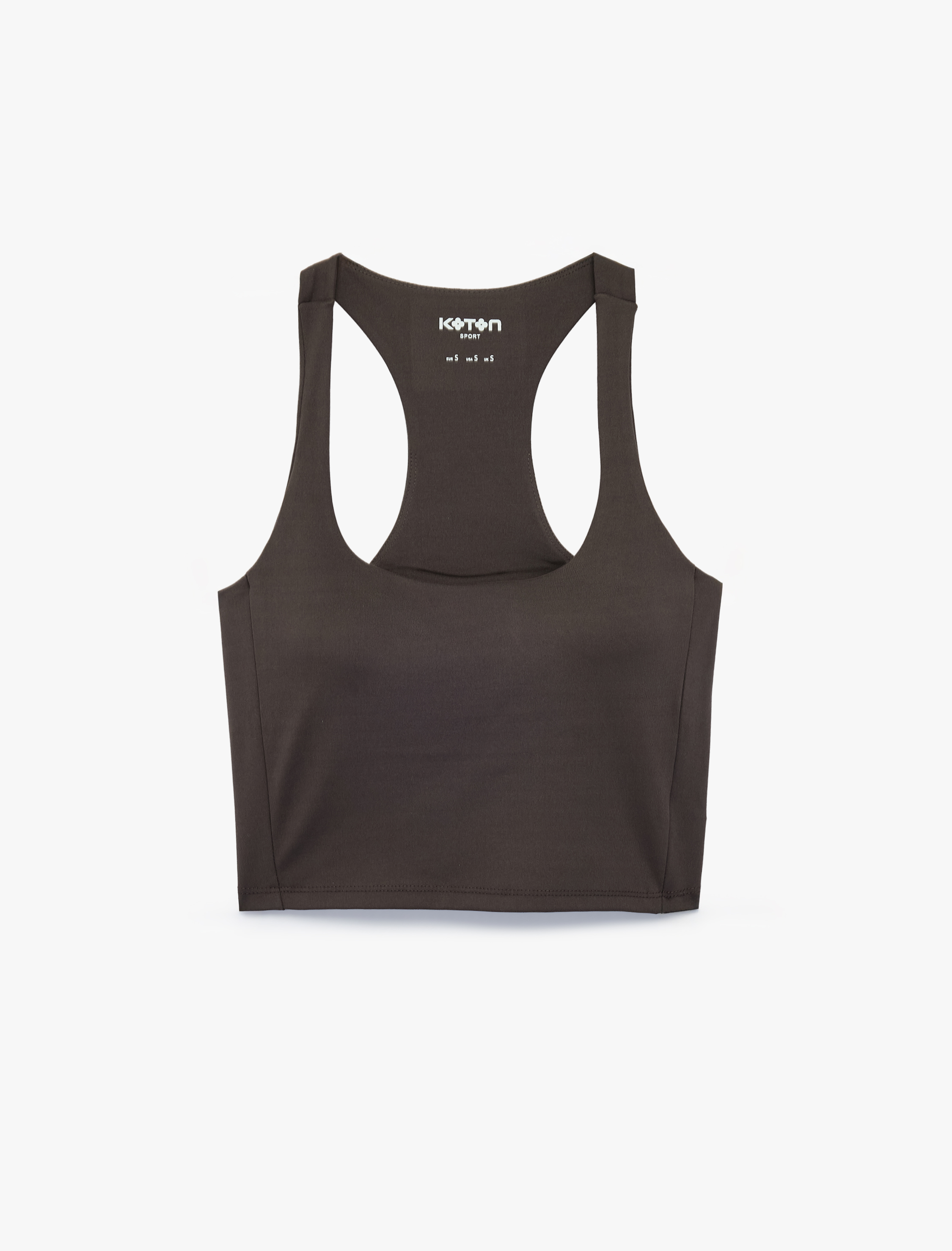   Slim Fit Kaplı U Yaka Kolsuz Sporcu Sütyeni