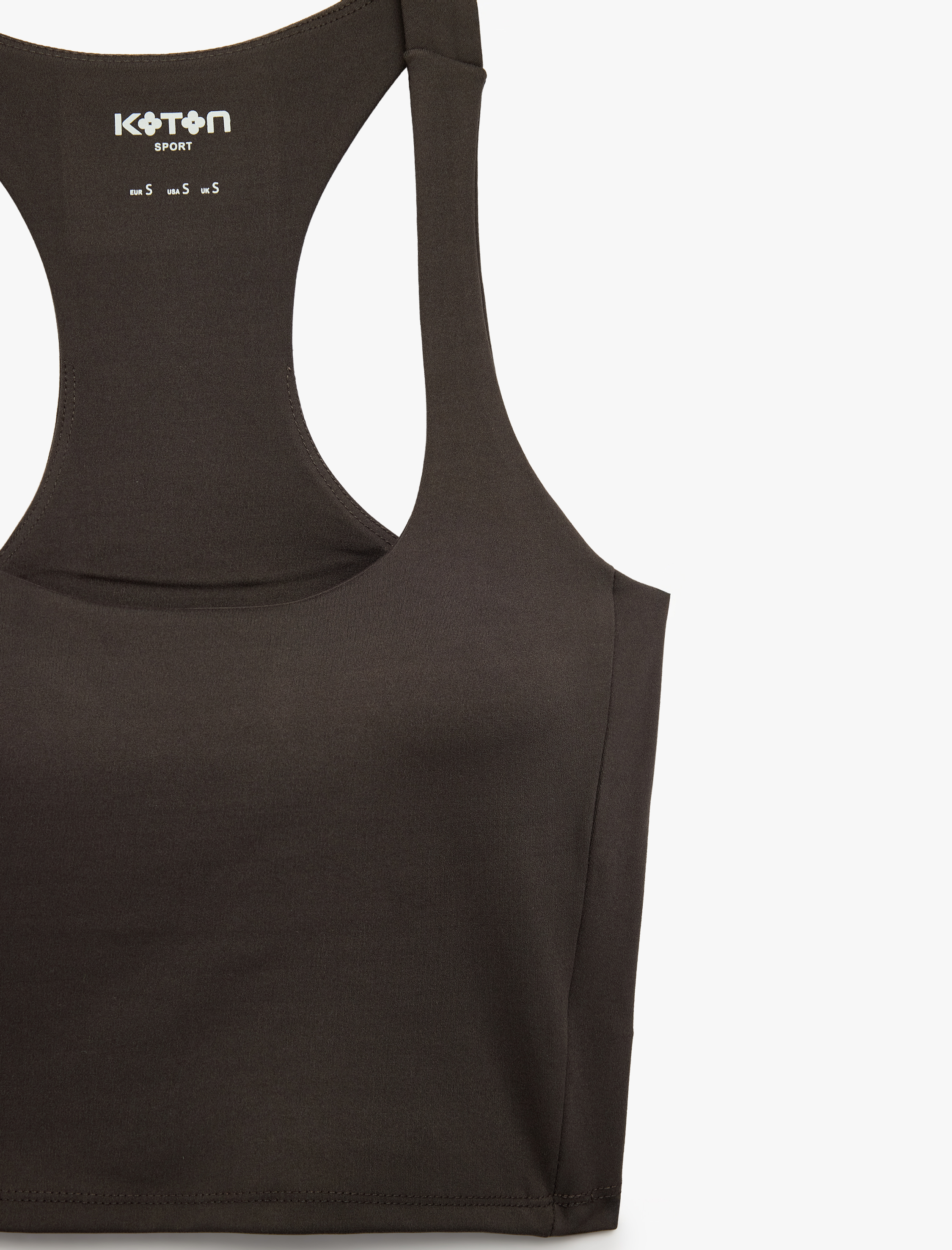   Slim Fit Kaplı U Yaka Kolsuz Sporcu Sütyeni