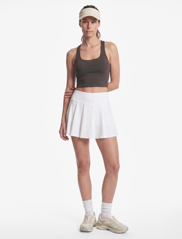  Slim Fit Kaplı U Yaka Kolsuz Sporcu Sütyeni