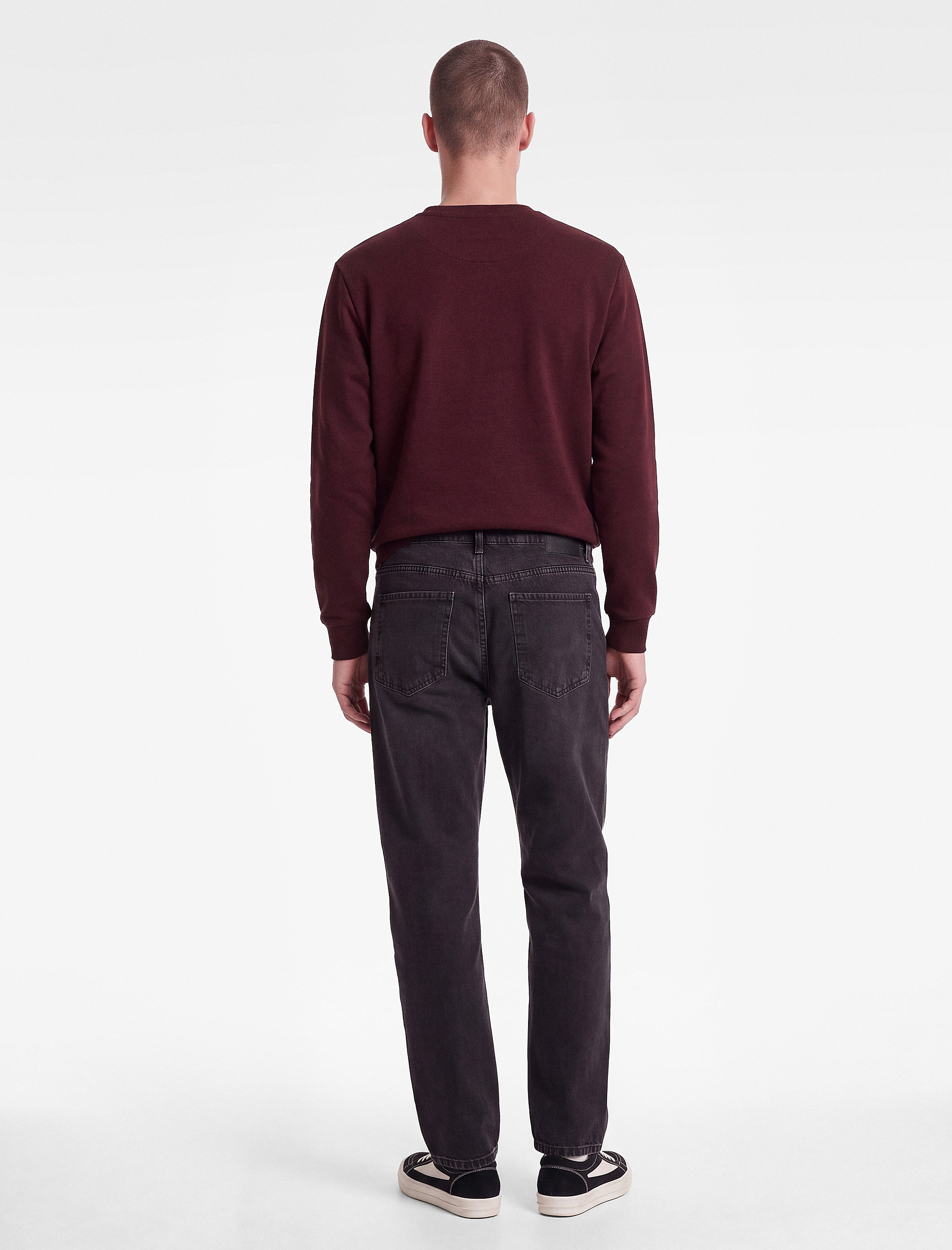  Normal Bel Cepli Pamuklu Vintage Straight Fit Jean Pantolon
