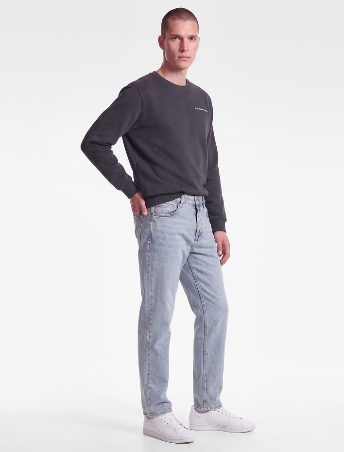  Pamuklu Normal Bel Cepli Straight Fit Jean Pantolon - Mark Jean