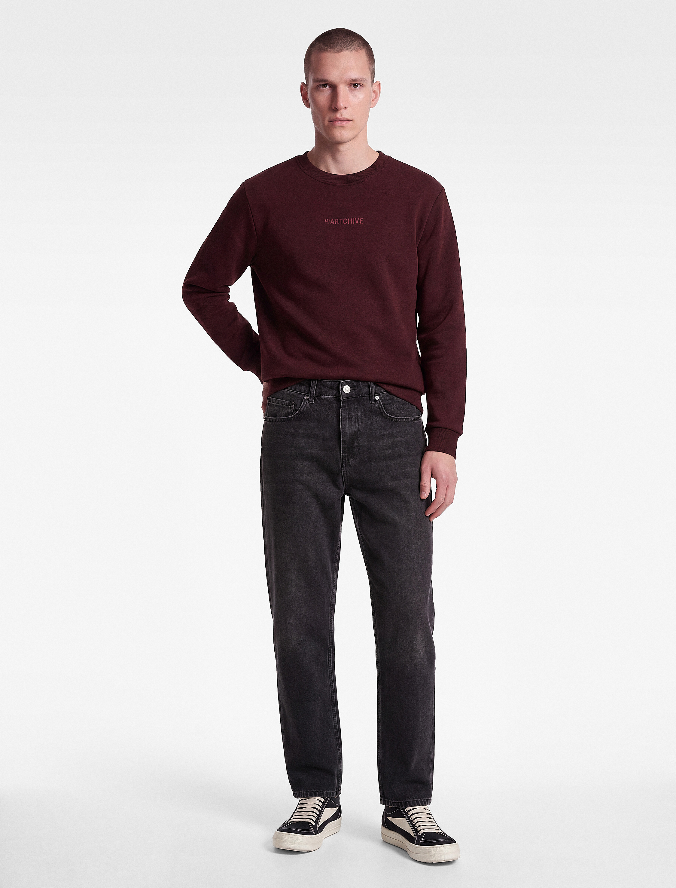   Normal Bel Cepli Pamuklu Vintage Straight Fit Jean Pantolon