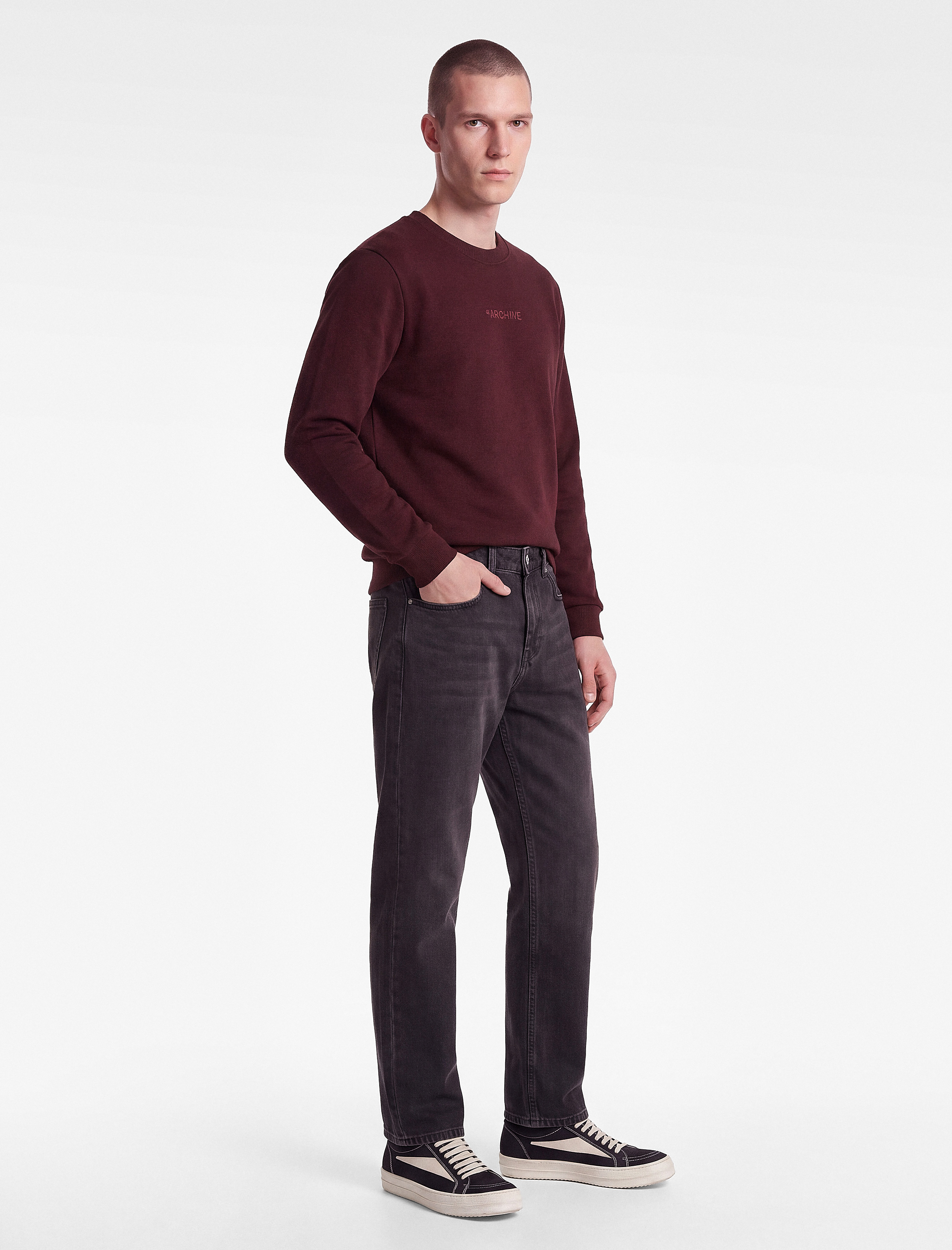   Normal Bel Cepli Pamuklu Vintage Straight Fit Jean Pantolon